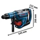 Аккумуляторный перфоратор с патроном SDS max Bosch GBH 18V-45 C 12,5 Дж 0611913120