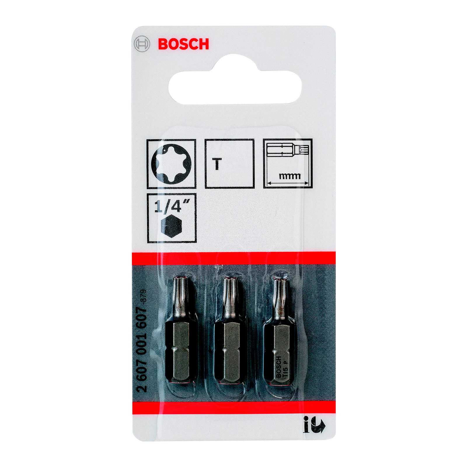 Набор бит Bosch T8 25мм 2607001601
