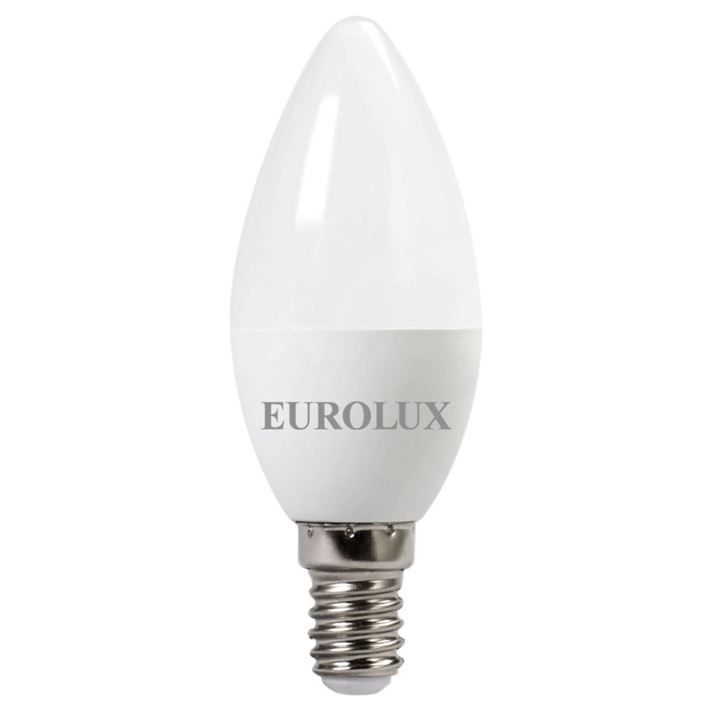 Лампа светодиодная Eurolux LL-E-C37-7W-230-4K-E14 76/2/8