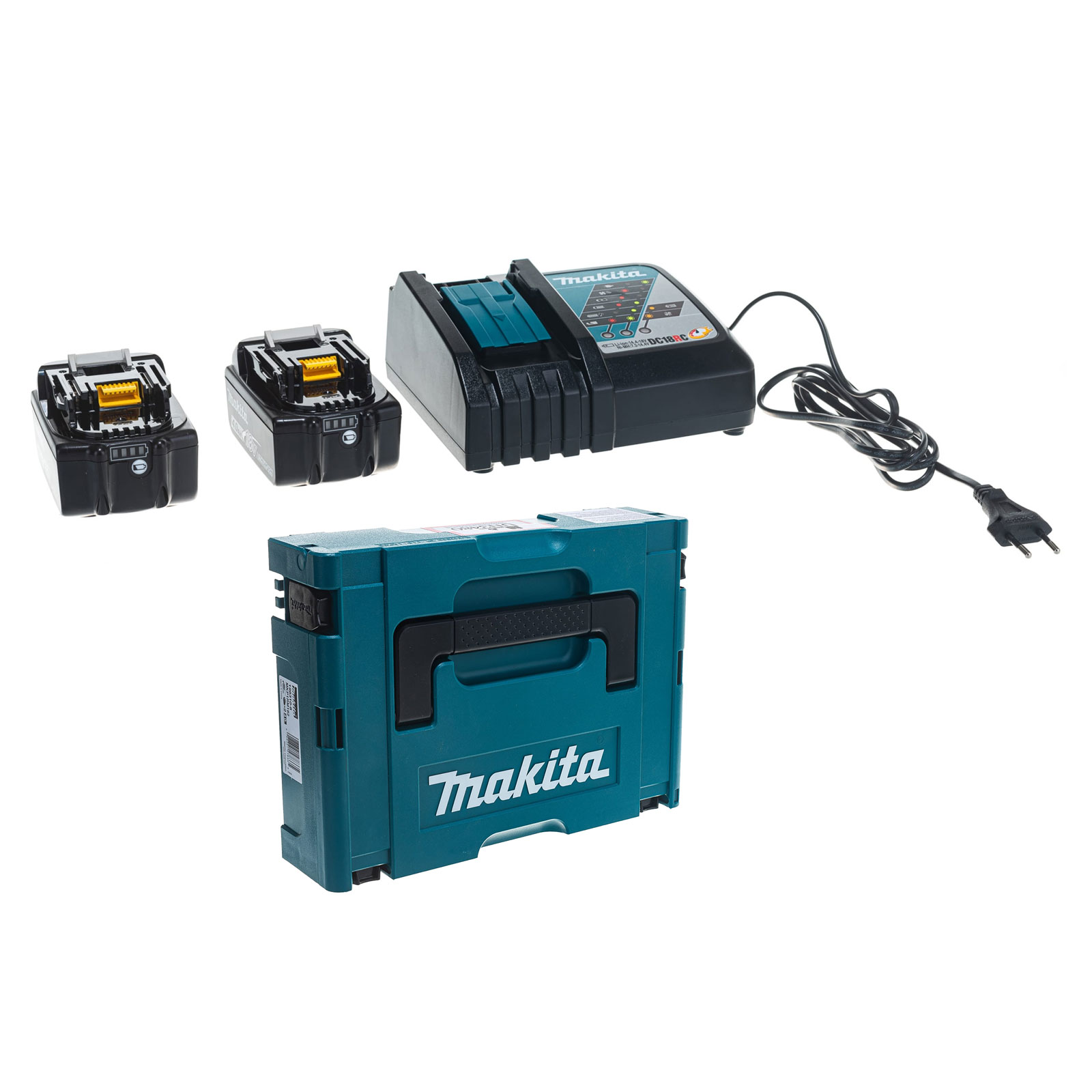 Набор Makita аккумулятор BL1840B "LXT" 18V 4.0Ah Li-ion 2шт. + зарядное ...