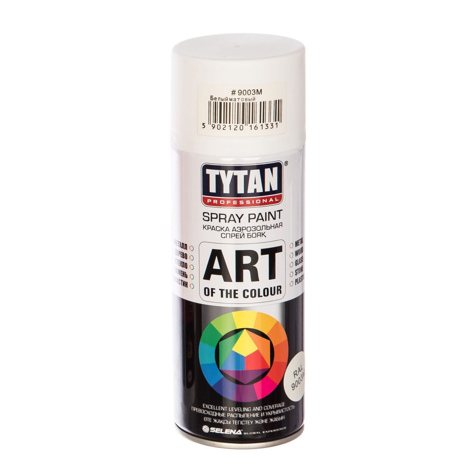 Аэрозольная краска TYTAN PROFESSIONAL RAL9003М белая матовая 400мл 61331