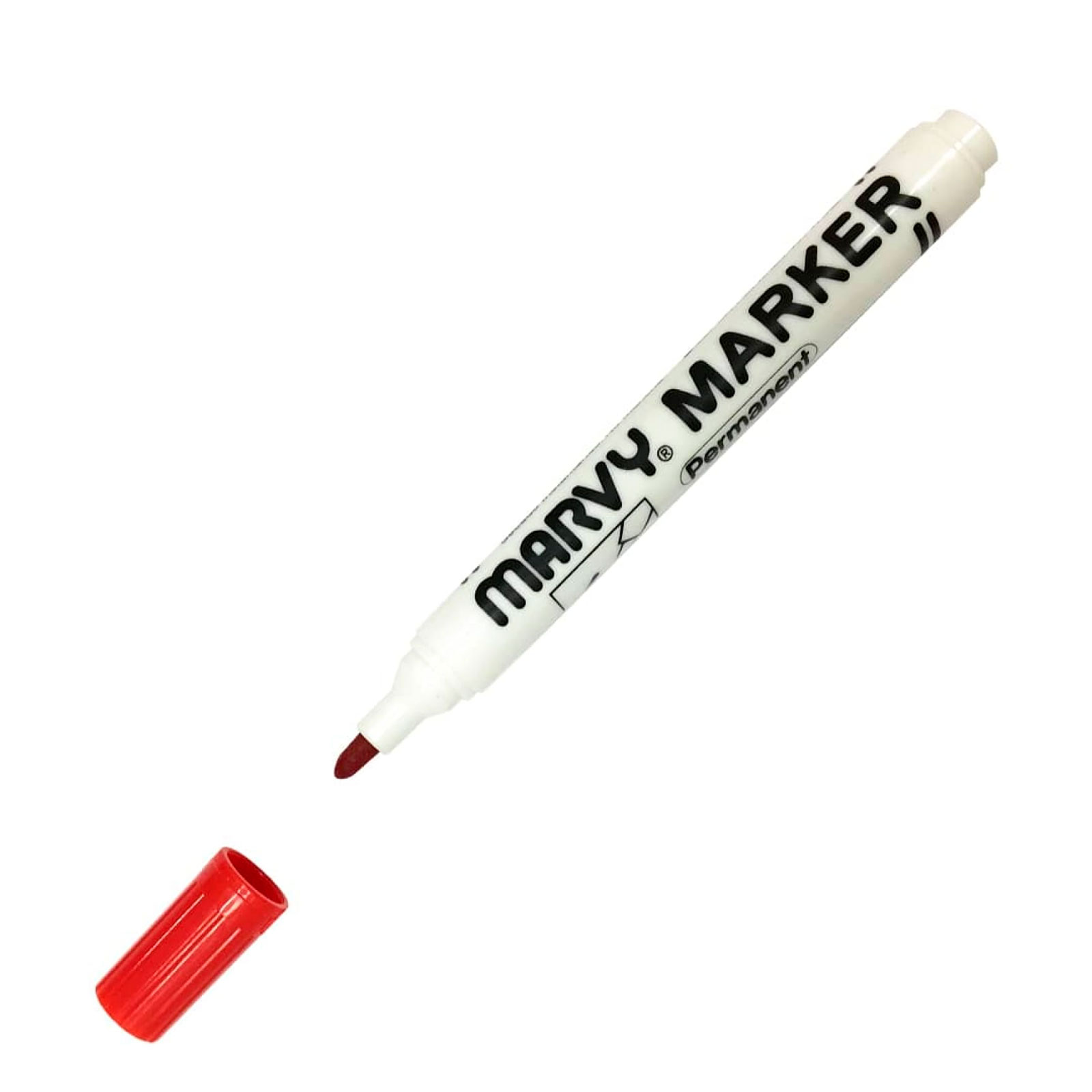 Маркер MARVY UCHIDA MAR482B/2 перманентный с круглым наконечником 2-3мм красный